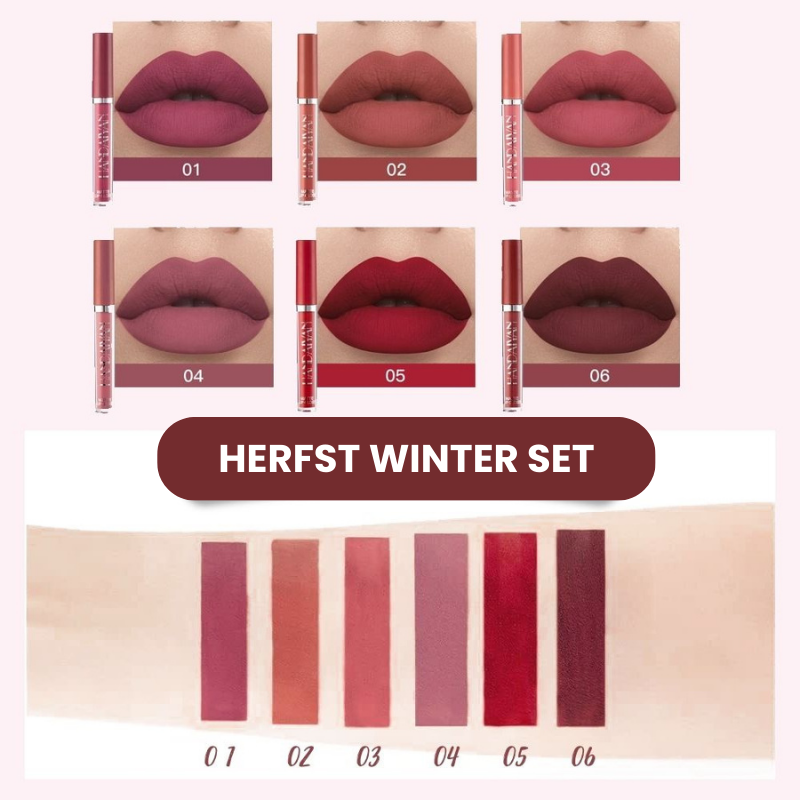 Havenlyn Everlasting vloeibare lippenstift mat (set van 6)