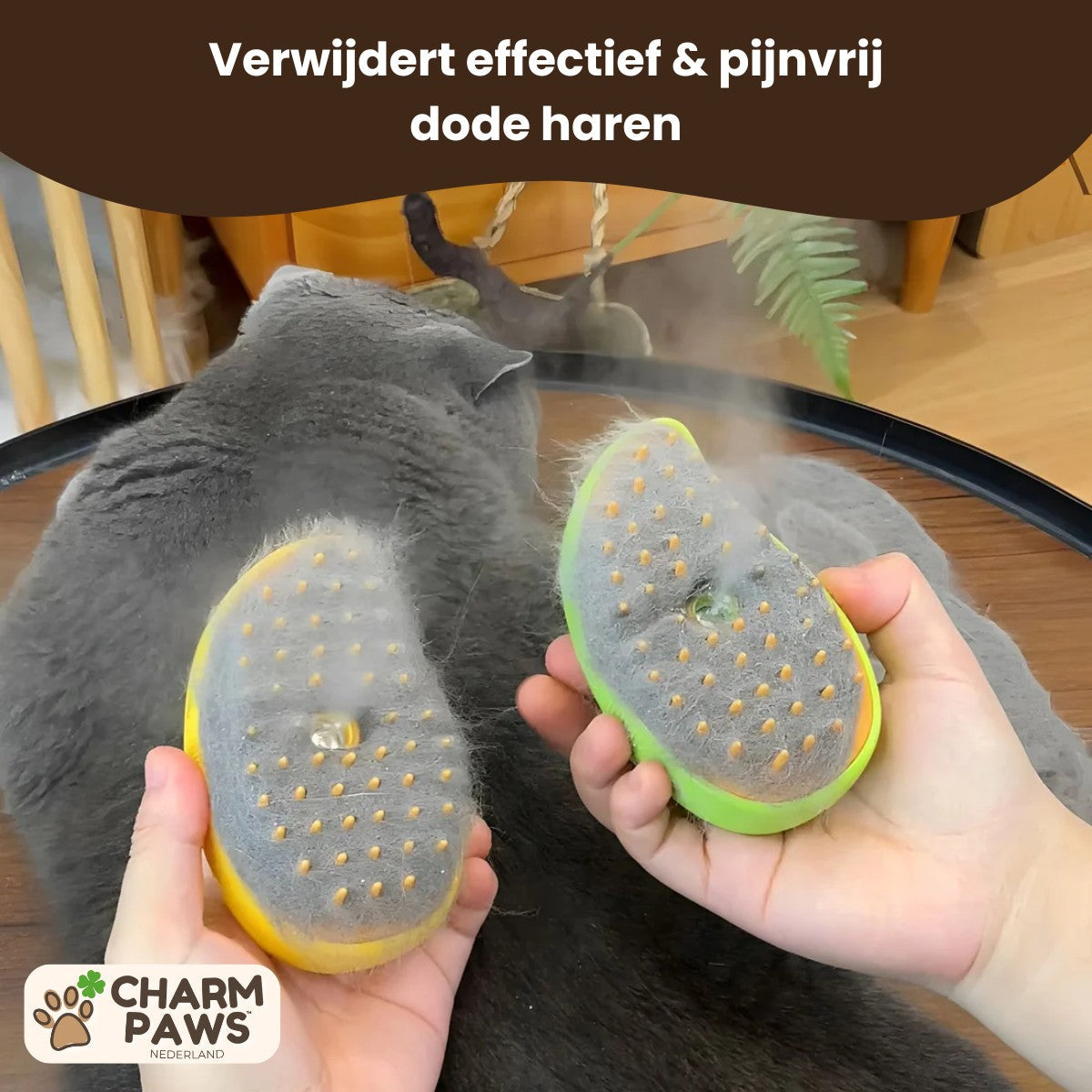 CharmPaws™ Vacht Verfrissende Stoomborstel