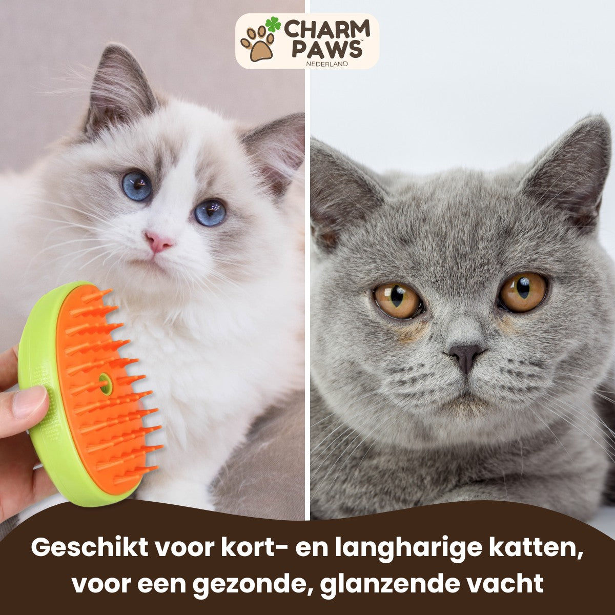 CharmPaws™ Vacht Verfrissende Stoomborstel