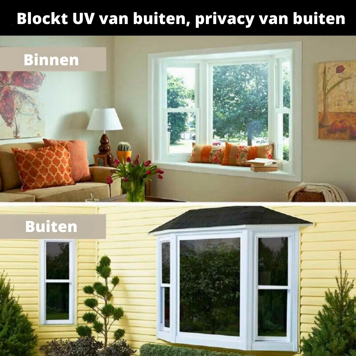 ClearView™ Privacy folie - Volledige privacy en zonwerend!