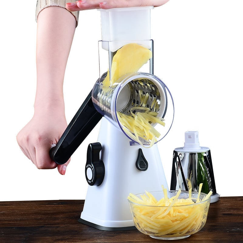 Multifunctional Vegetable Cutter And Slicer ™ -  3-in-1 draaiende/roterende Snijmachine en rasp