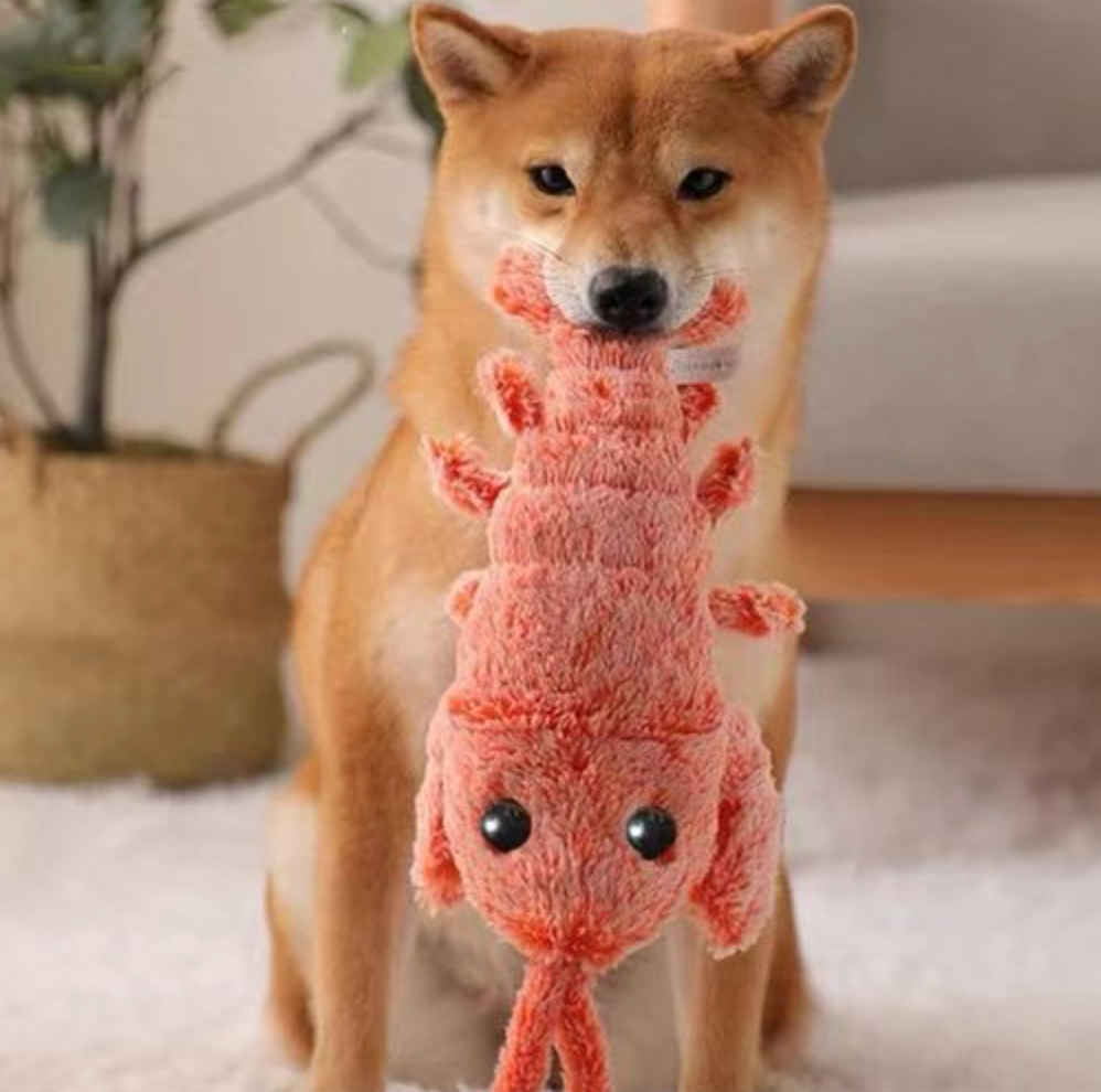 Wriggling Lobster Interactive Dog Toy™ -  Urenlang vermaak voor uw trouwe viervoeter.