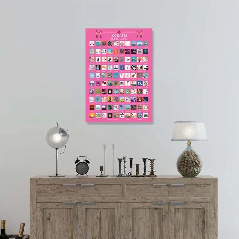 Supersized Bucket List Poster - 100 Date ideeën