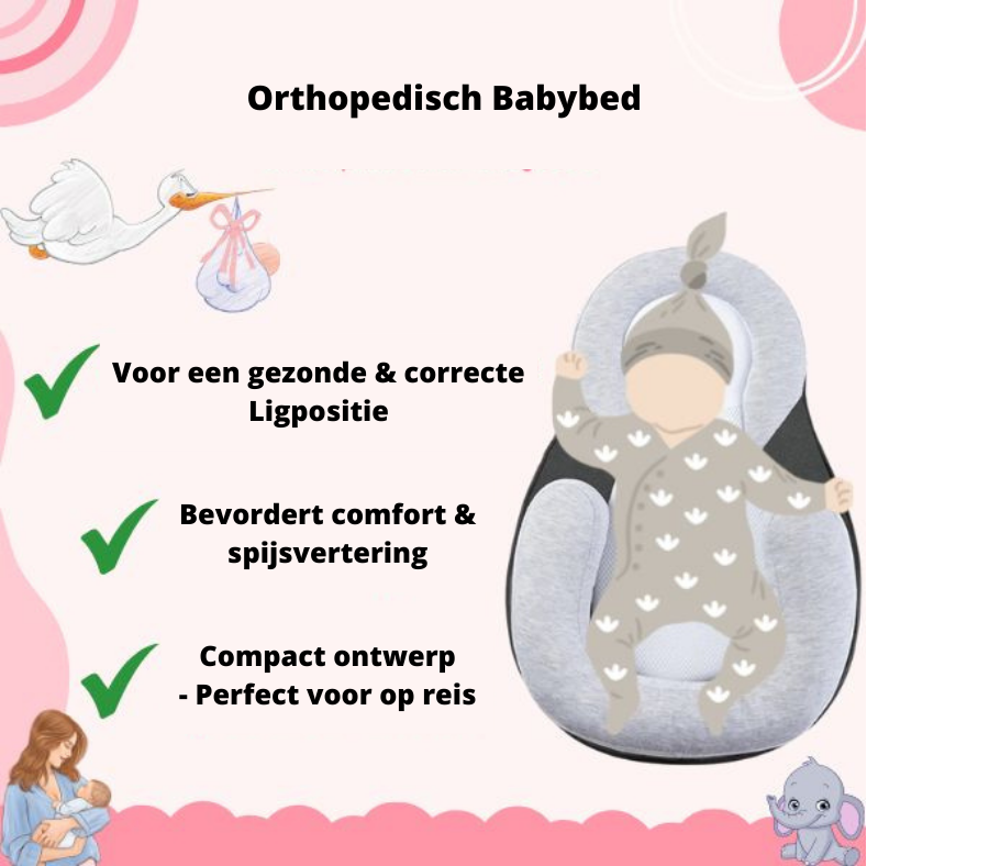 Orthopedic Baby Bed™ - Voor een gezonde en correcte lighouding