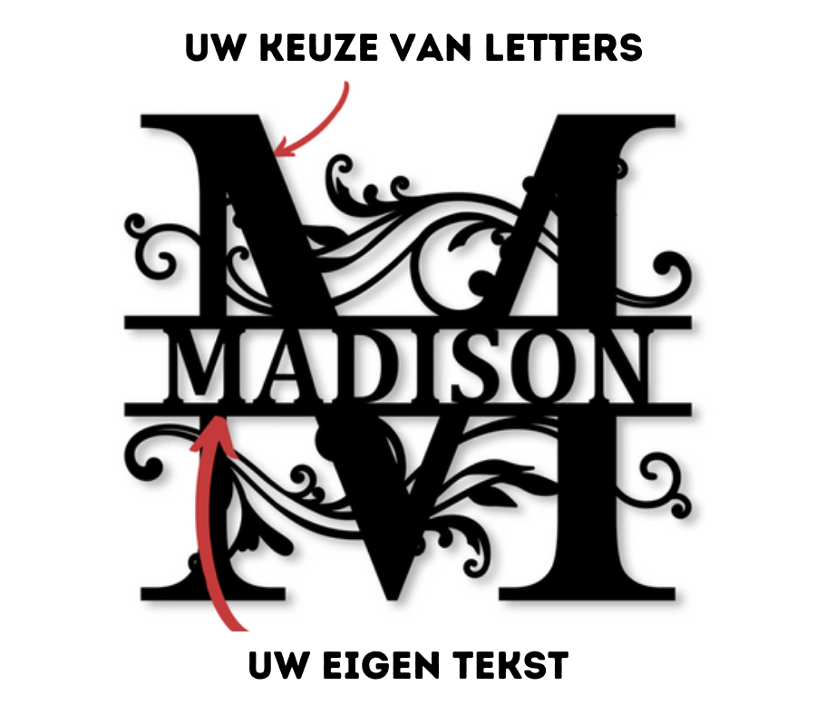 Personalized Metal Lettering™ - Geweldige manier om je huis nog huiselijker te maken!