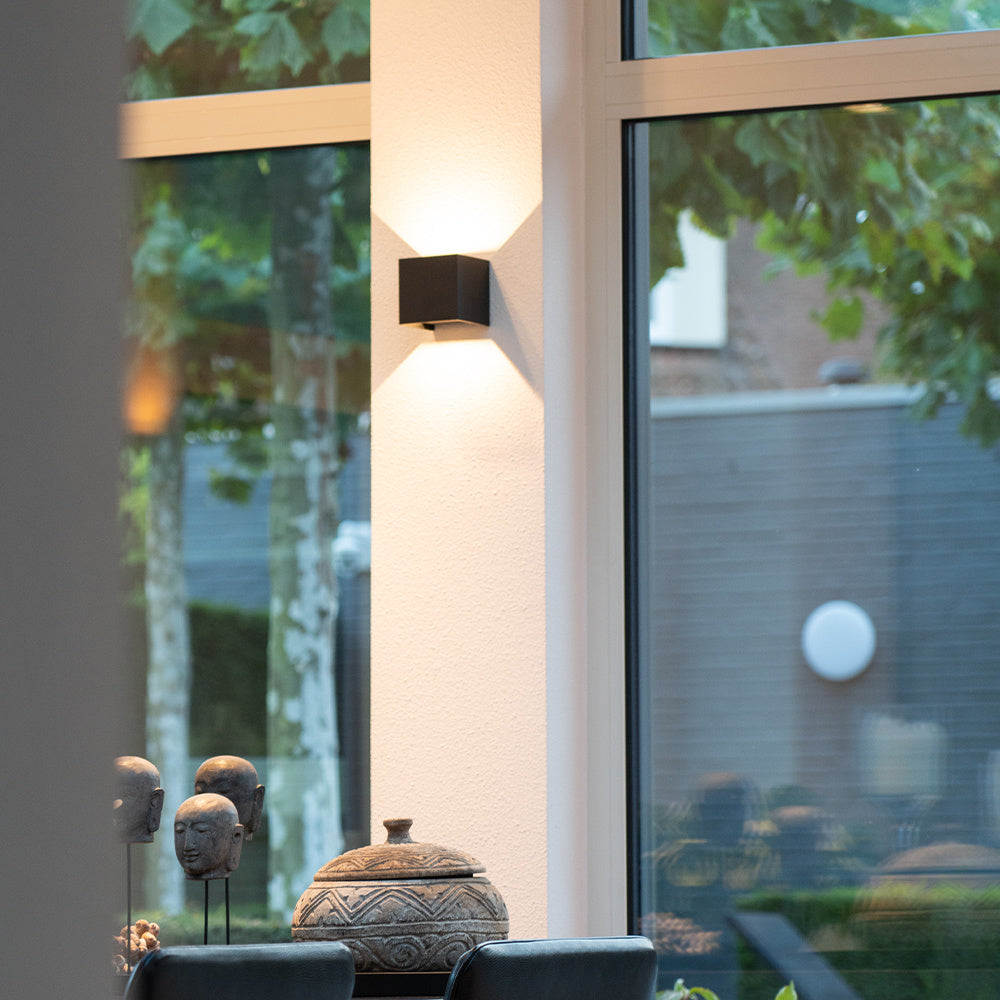 LED® | Luxe draadloze wandlamp zwart