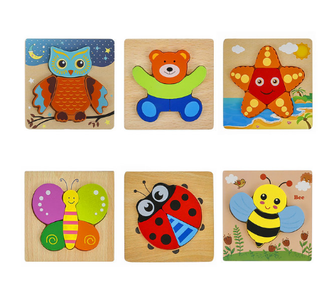 Montessori Puzzels Pack™ - Milieuvriendelijke houten puzzels (3+3 GRATIS)